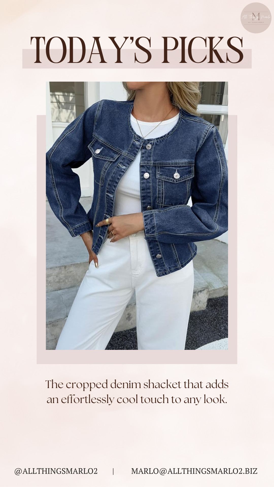 The cropped denim shacket that adds an effortlessly cool touch to any look. 

 #LTKSeasonal #LTKWorkwear #LTKTravel