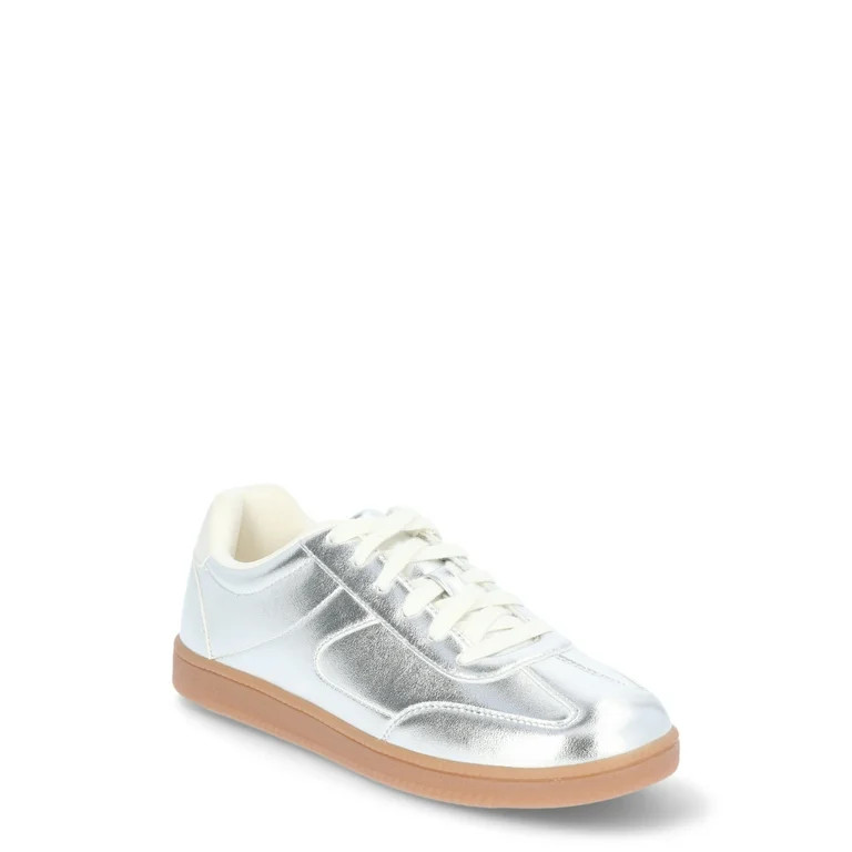 No Boundaries Lace Up Sporty Sneakers, Women's | Walmart (US)