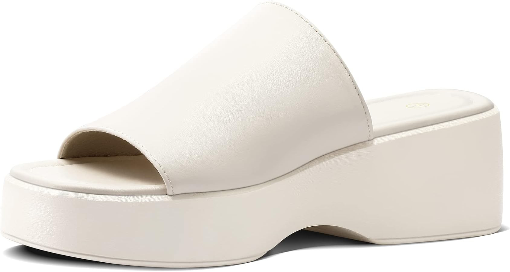 mysoft Women's Wedge Platform Sandals Open Toe Slip On Slide Flatform Summer Shoes | Amazon (US)