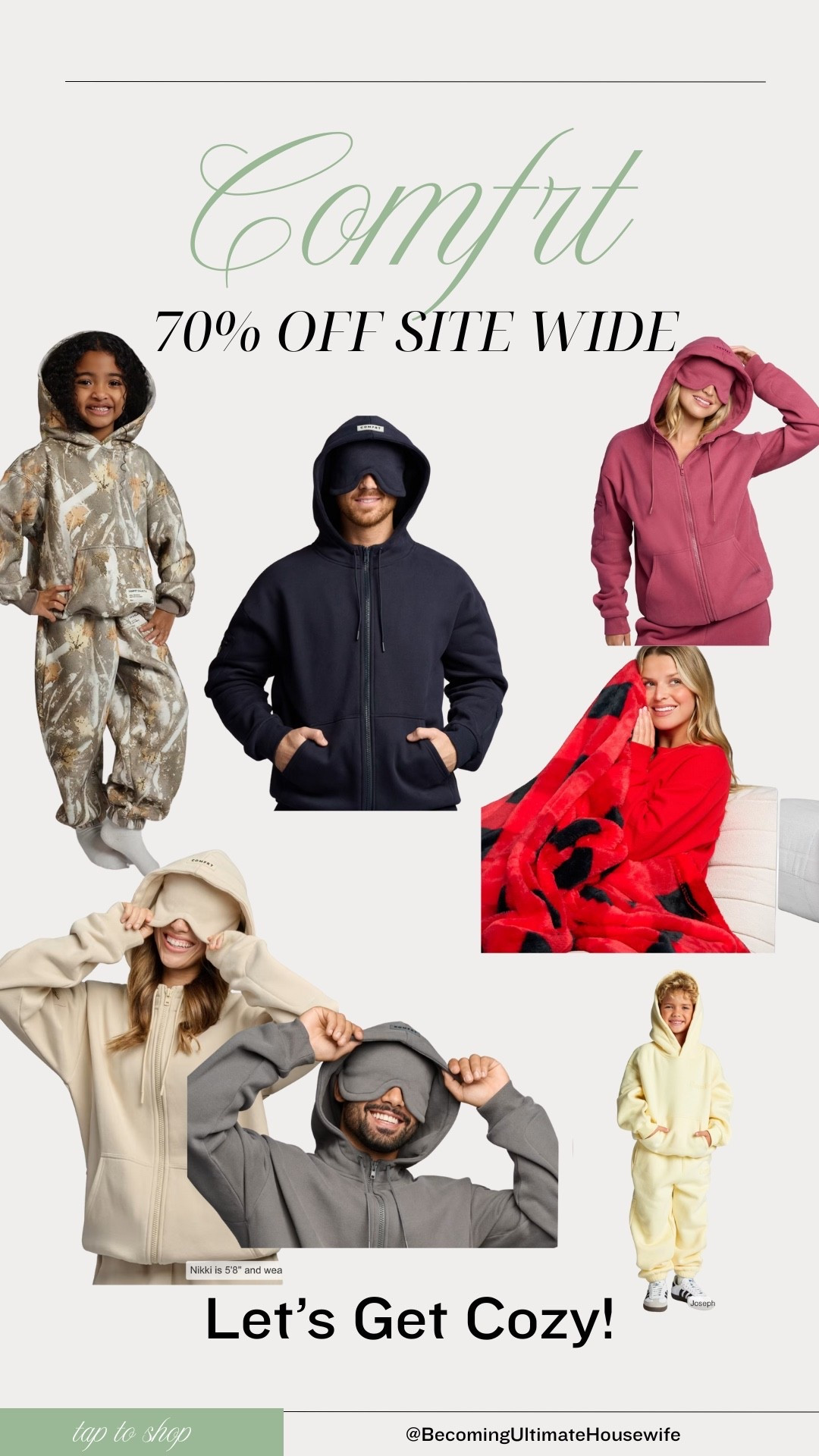 Coziest Sale🤍🧺
70% OFF sitewide + my favorites linked

Ultra-soft hoodies + blanket sets and the whole family loves them. These are the pieces you will reach for on movie nights, slow mornings, and those “I just want to be comfy” days. Elevated basics, buttery soft fabric, and so warm without feeling bulky.

Everything is 70% OFF right now, so it’s the perfect time to stock up for yourself or grab a few cozy gifts. I linked the exact colors + styles!

✨ Tap to shop
✨ Save this for later
✨ Follow for more comfy finds

#LTKSeasonal #LTKSaleAlert #LTKCozy #LTKLounge #LTKFinds #cozyhome #loungewearstyle #neutralstyle #comfyclothes #everydayessentials #winteressentials

#LTKSaleAlert #LTKGiftGuide #LTKActive