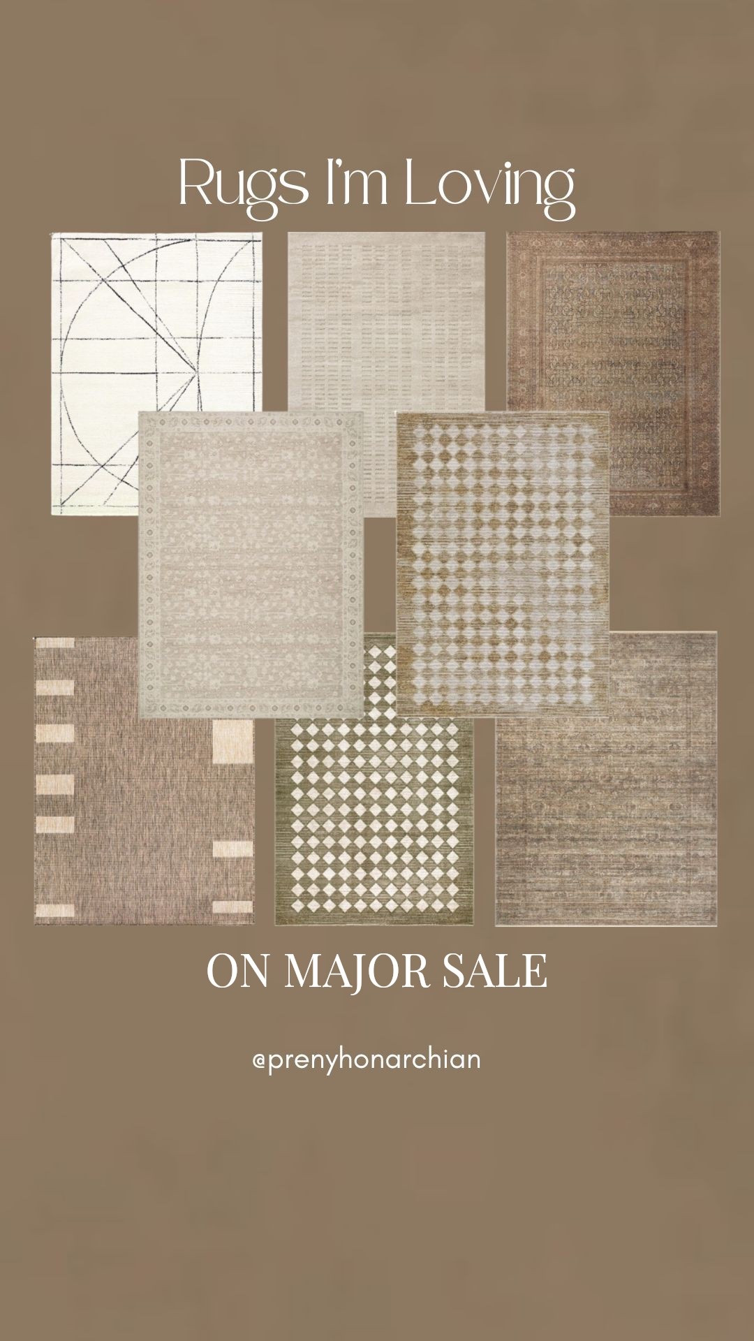 Wayfair rugs on MAJOR sale. Linked all of the ones I’m loving. My favorites are the checkered rugs. 

Neutral rug 
Olive rug 
Brown rug 
Checkered rug 
Patterned rug 
Living room rug 
Dining room rug 
Living room decor 
Home decor 
Persian style rug
Wayfair 
Wayfair sale 
Home finds 
@wayfair

#wayfair #wayday #homefinds #rugs #livingroom #diningroom 




#LTKvlog #LTKHome #LTKSeasonal