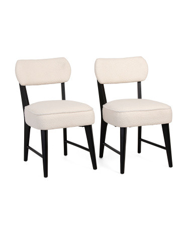 Set Of 2 Boucle Dining Chairs | TJ Maxx