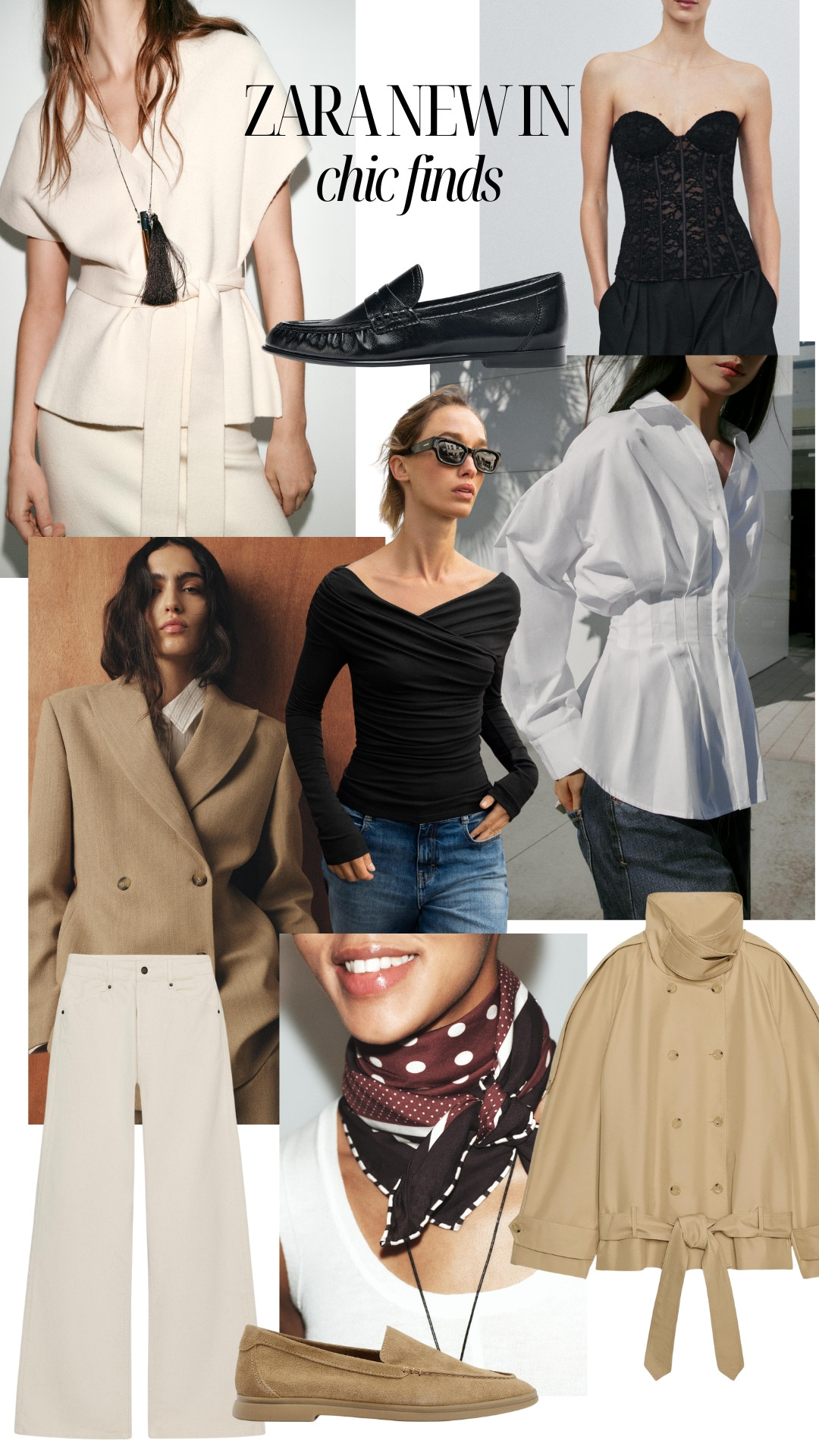 Zara New In: Chic Finds for Spring. Trench jackets and blazers, crisp white tops, date night tops and loafers 

 

#LTKspring #LTKstyletip