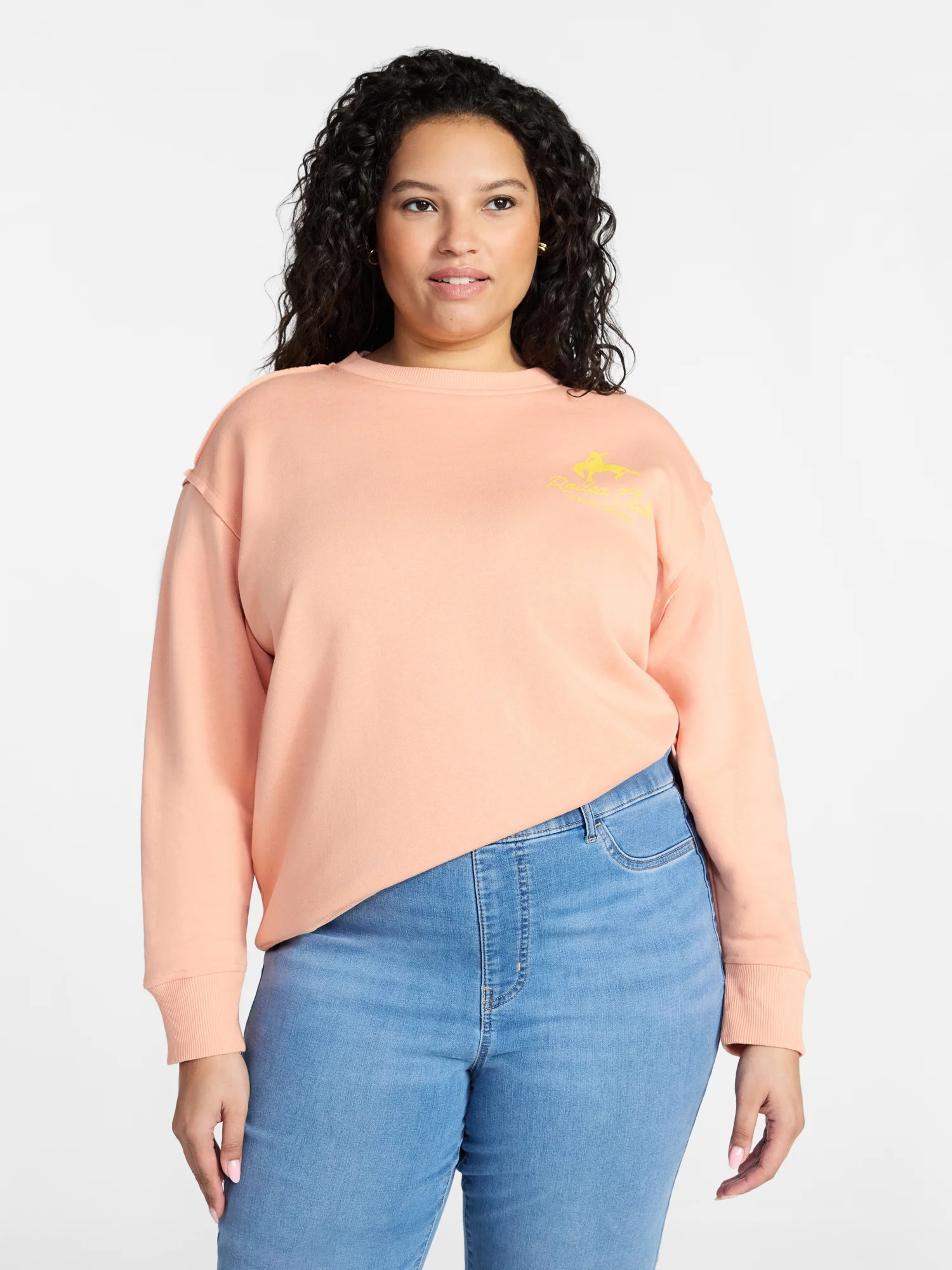 Terra & Sky Women's Plus Size Rodeo Club Graphic Sweatshirt, Sizes 0X-5X | Walmart (US)