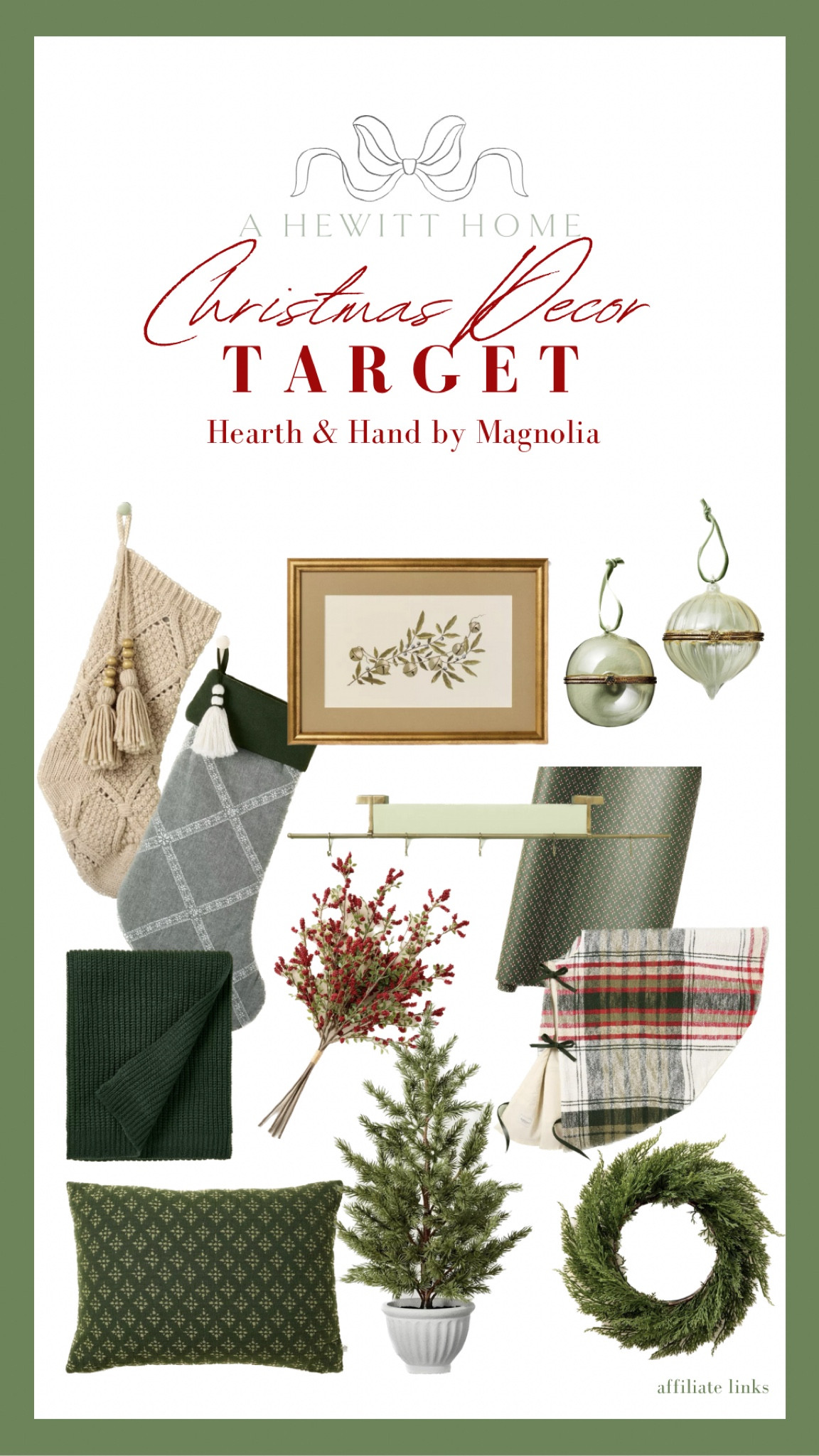 New Hearth and Hand by Magnolia Christmas decor at Target! Here is a roundup of my picks! 

#LTKHoliday