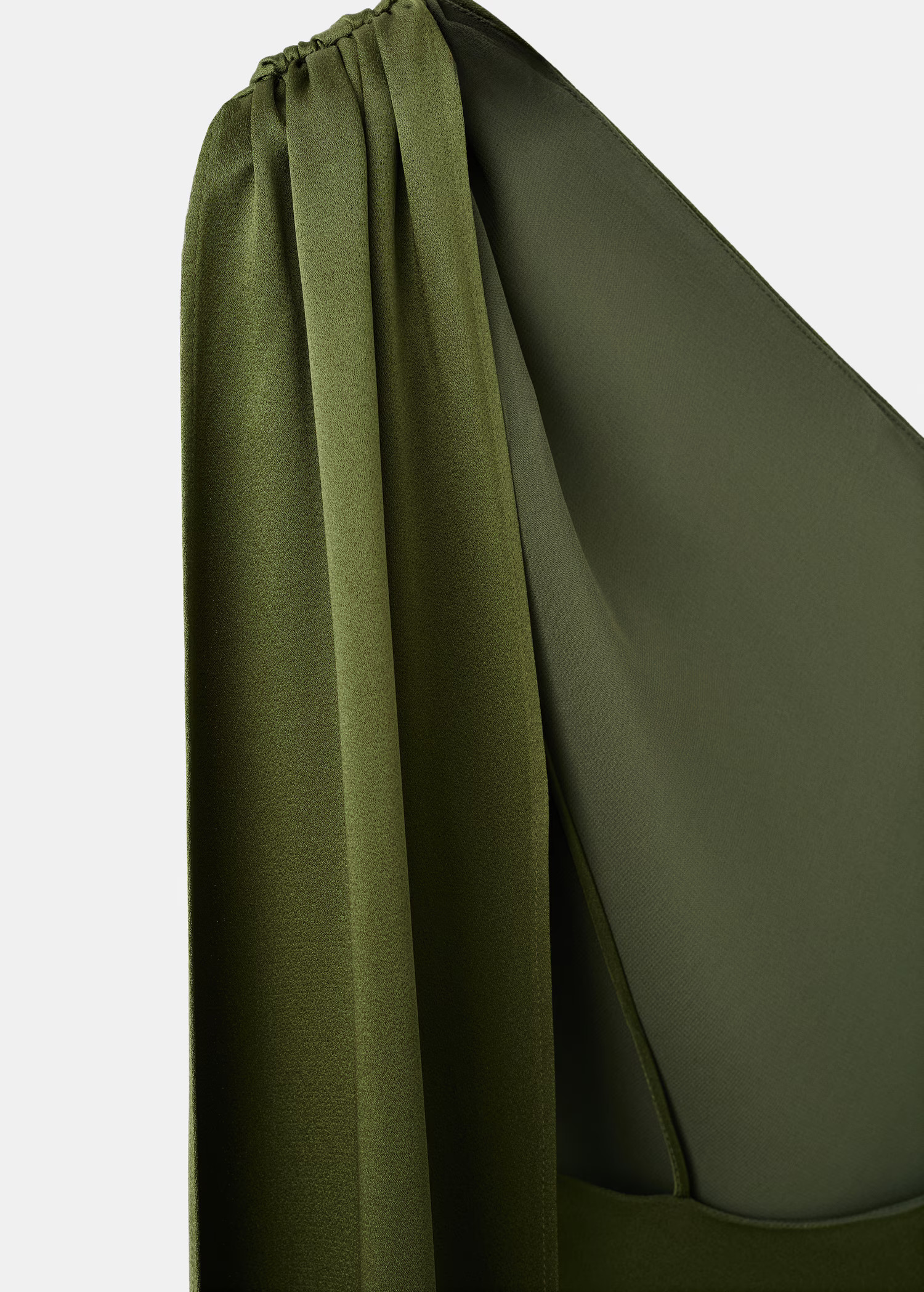 Asymmetrical bow-neck dress - Women | MANGO United Kingdom | MANGO (UK)