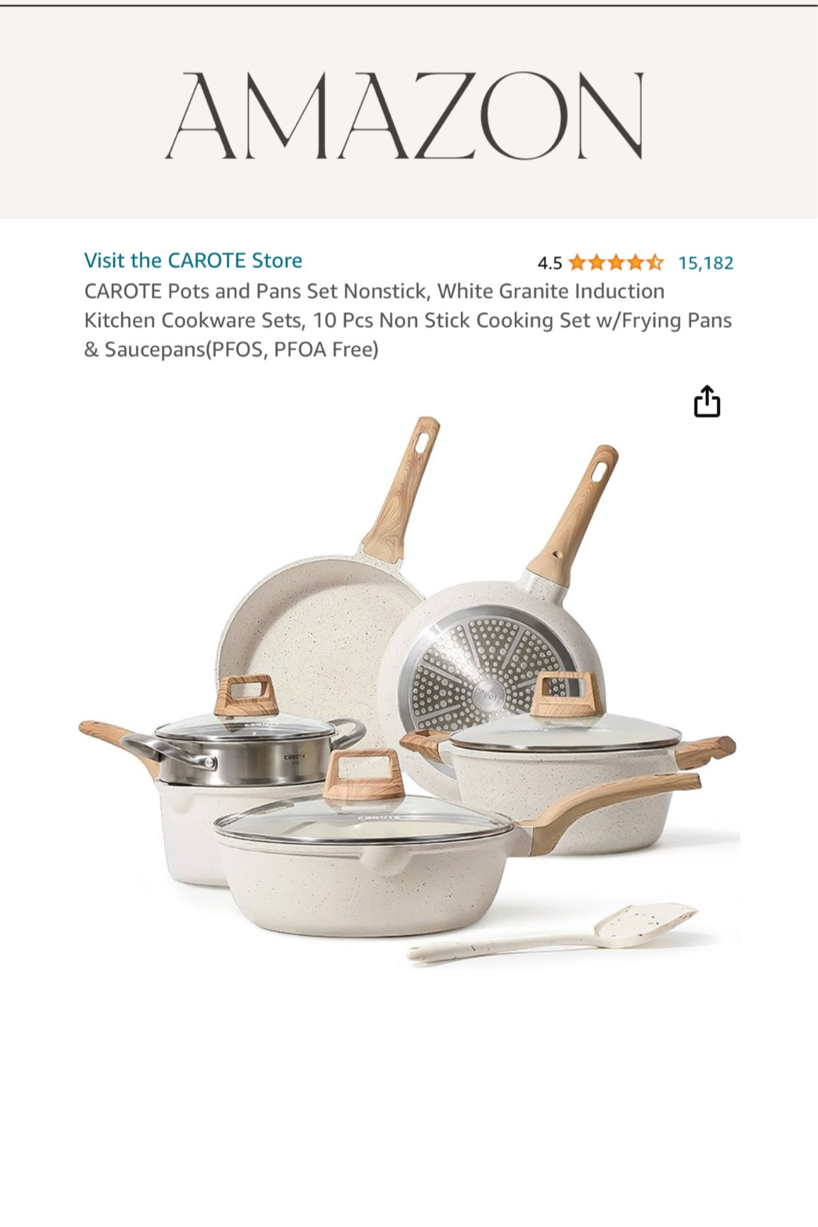 .com: CAROTE Nonstick … curated on LTK