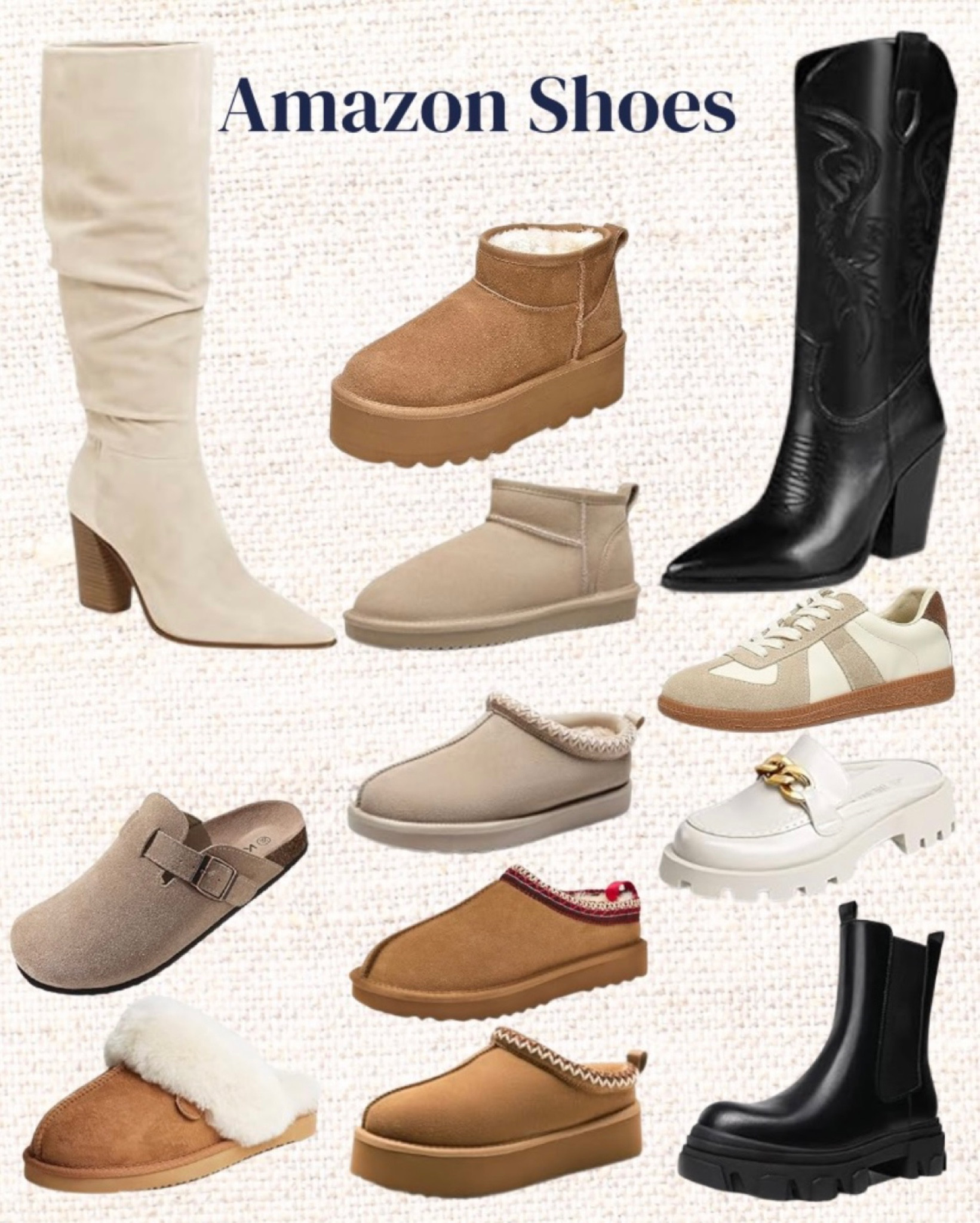 Amazon shoes 
Ugg dupes
Birkenstock dupes 


#LTKShoeCrush #LTKFindsUnder50 #LTKSaleAlert