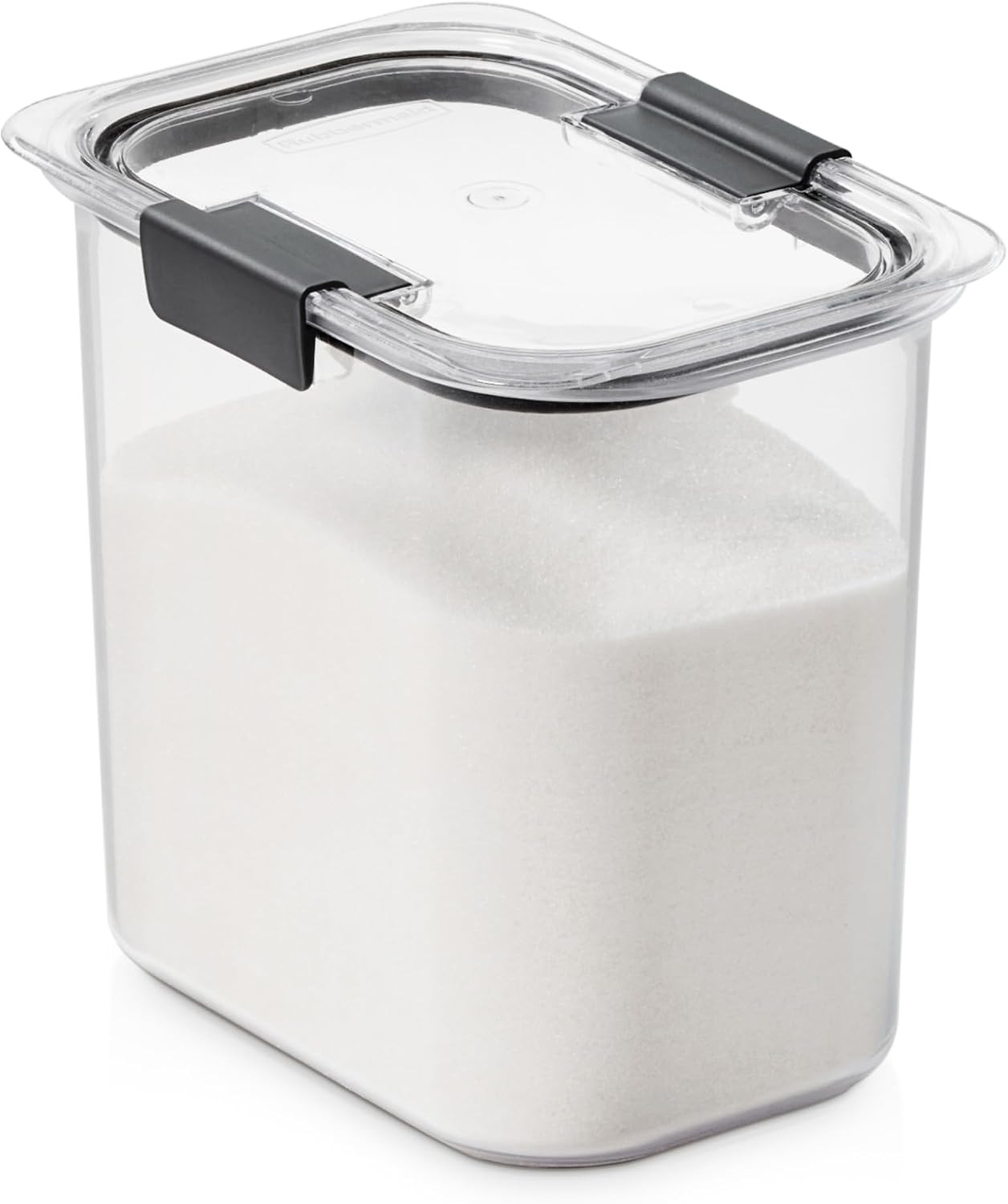 Rubbermaid Brilliance 12-Cup Airtight Food Storage Container, Perfect for Pantry Staples, Clear/Grey | Amazon (US)