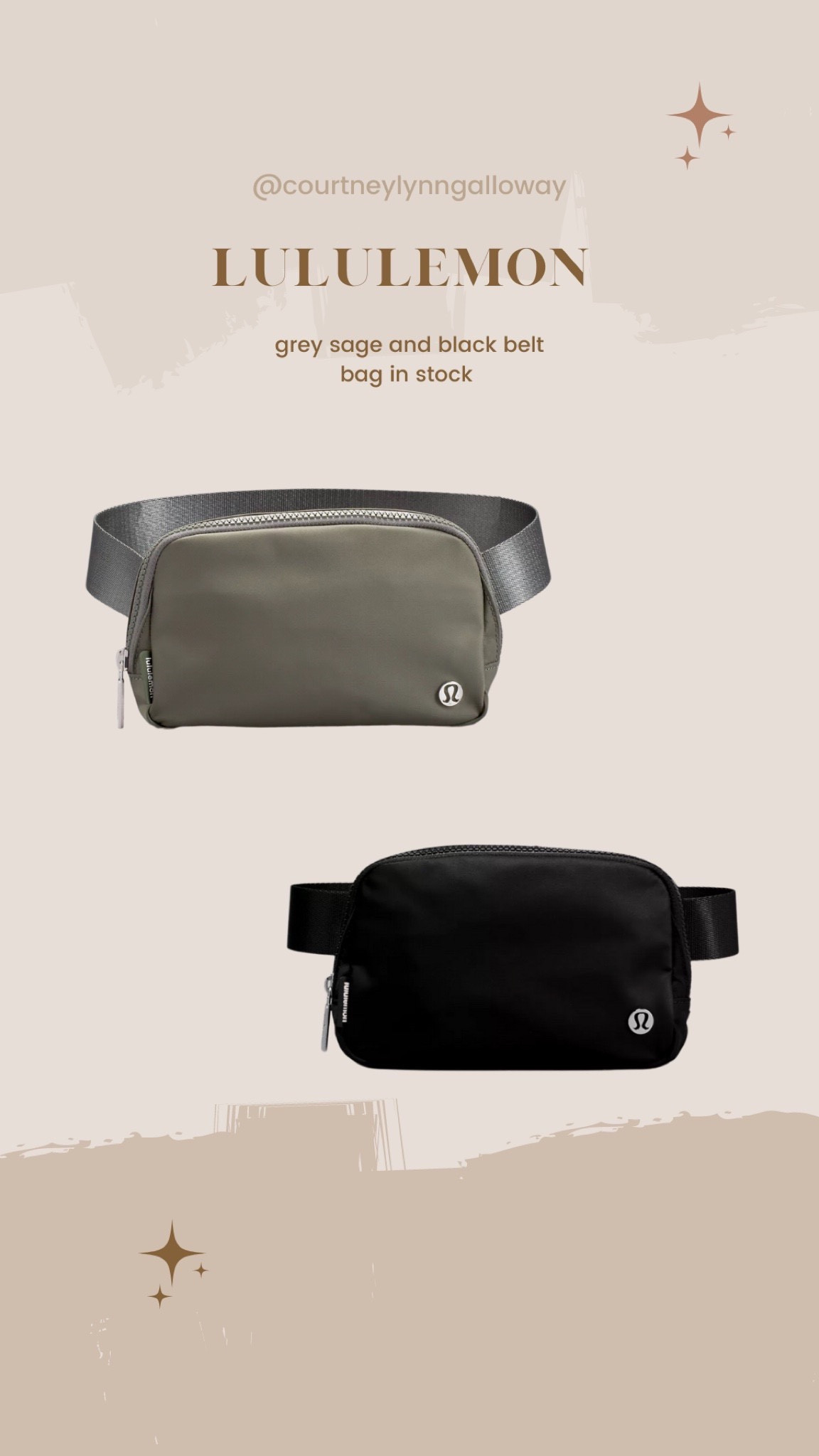 Lululemon belt bags! Wear my black one the most! 

#beltbag