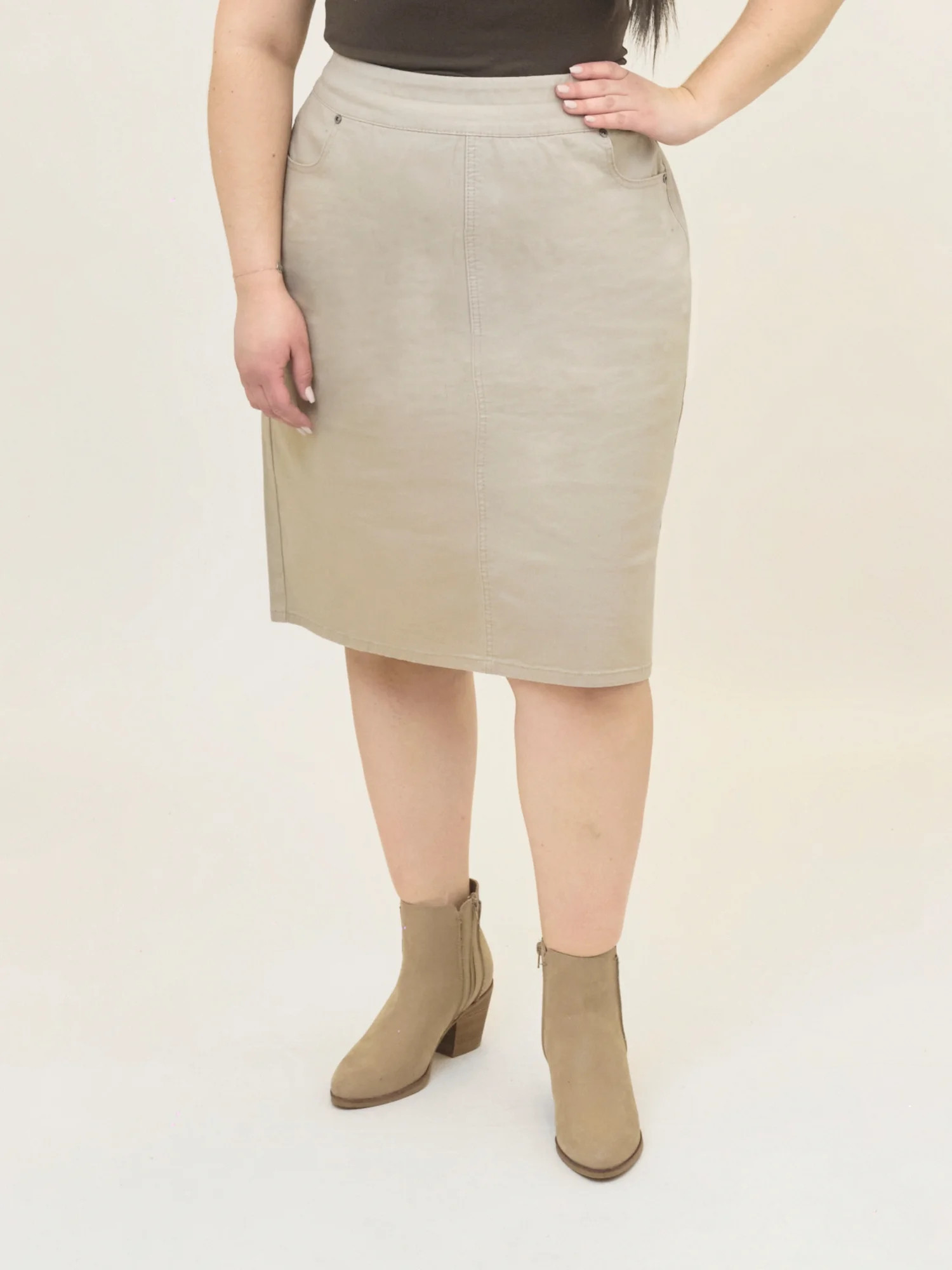 A3 Denim Women's Plus Size Pull On Skirt | Walmart (US)