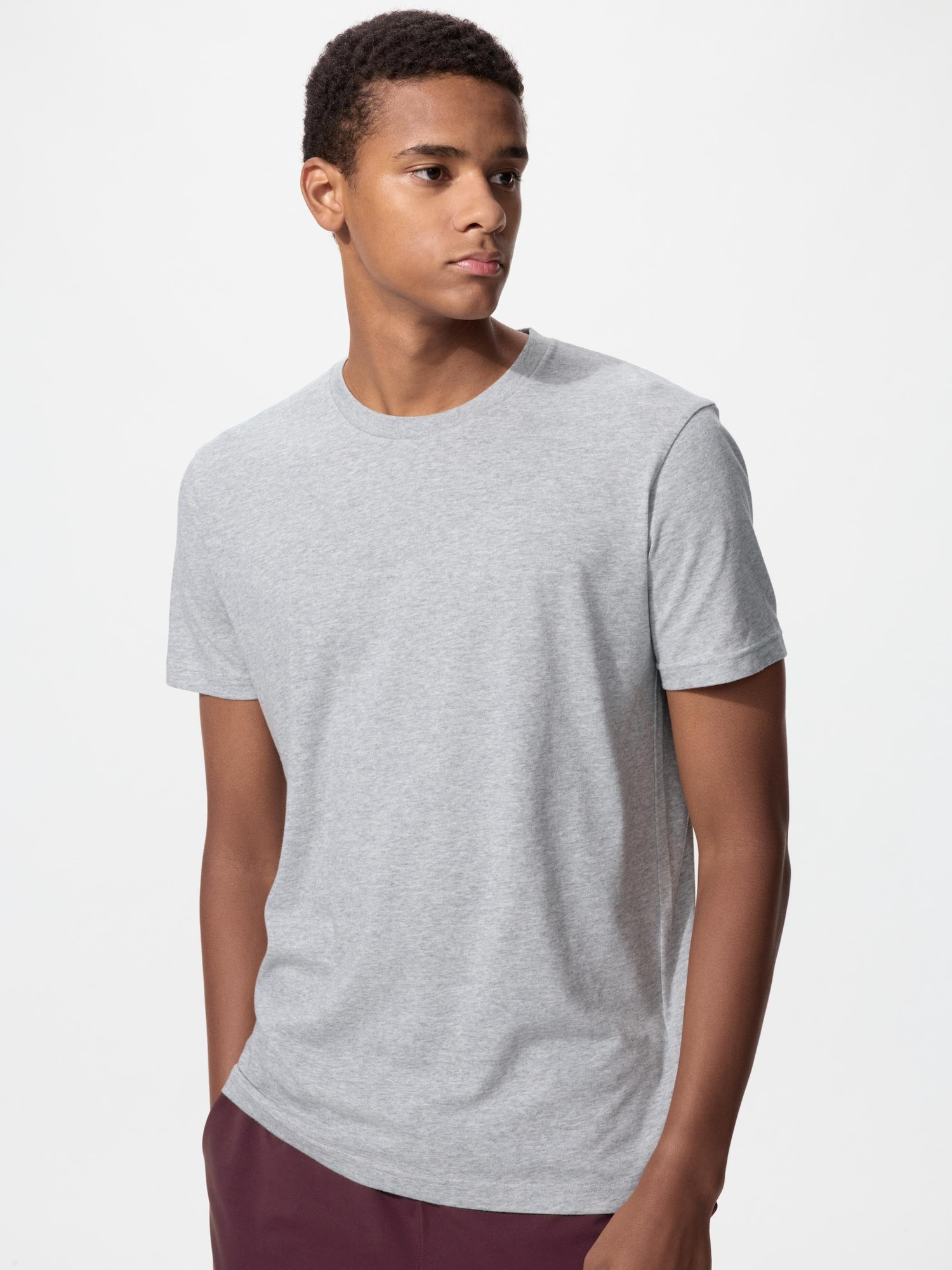 UNIQLO Men's DRY Color T-Shirt, Gray, 2XL | UNIQLO (US)