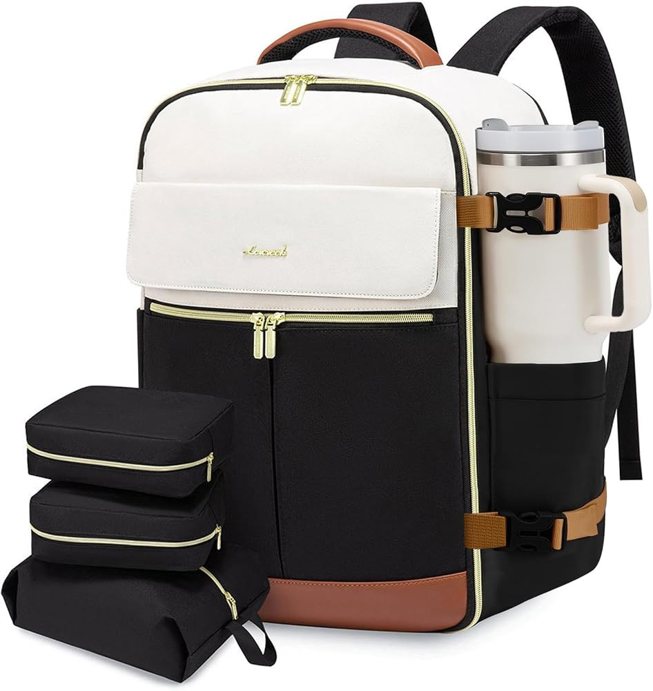 LOVEVOOK Travel Backpack for Women, TSA Carry On Backpack Flight Approved Luggage, 40L Water Resi... | Amazon (US)