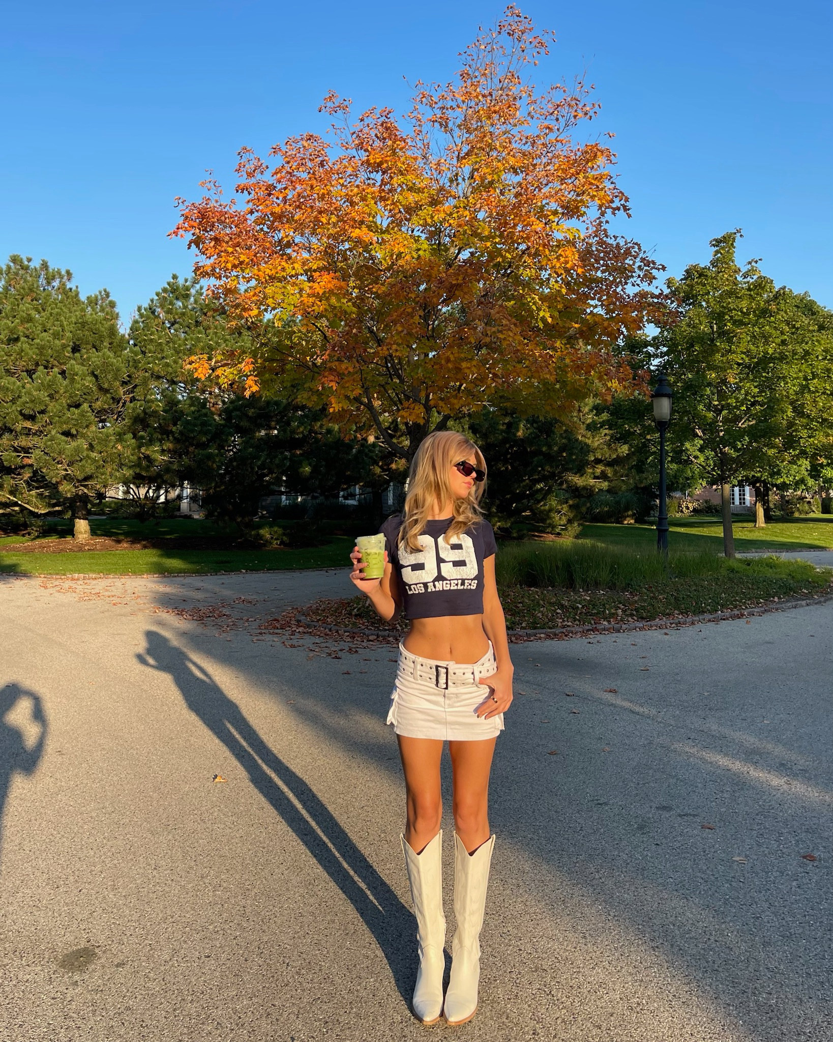 Trendy fashion - fall outfits - sporty cute outfit ideas - football game outfits - cowboy boots - baby tee - mini skirt inspo - trendy outfit inspo 

#LTKstyletip #LTKshoecrush #LTKfindsunder100