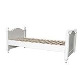 Plank & Beam Decorative Curve Platform Bed, Twin, White | Amazon (US)