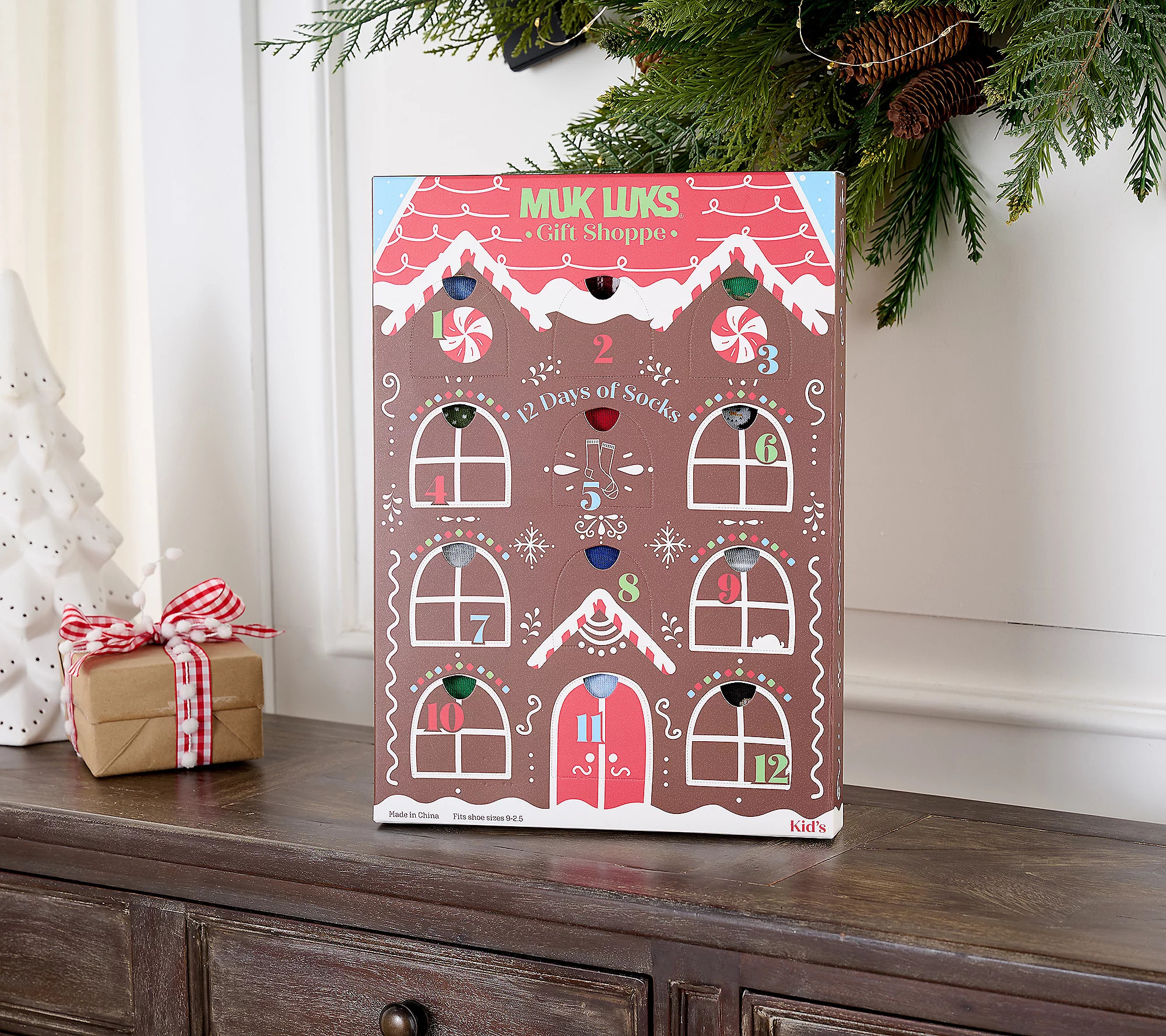 MUK LUKS Kid's 12 Days of Christmas Socks | QVC