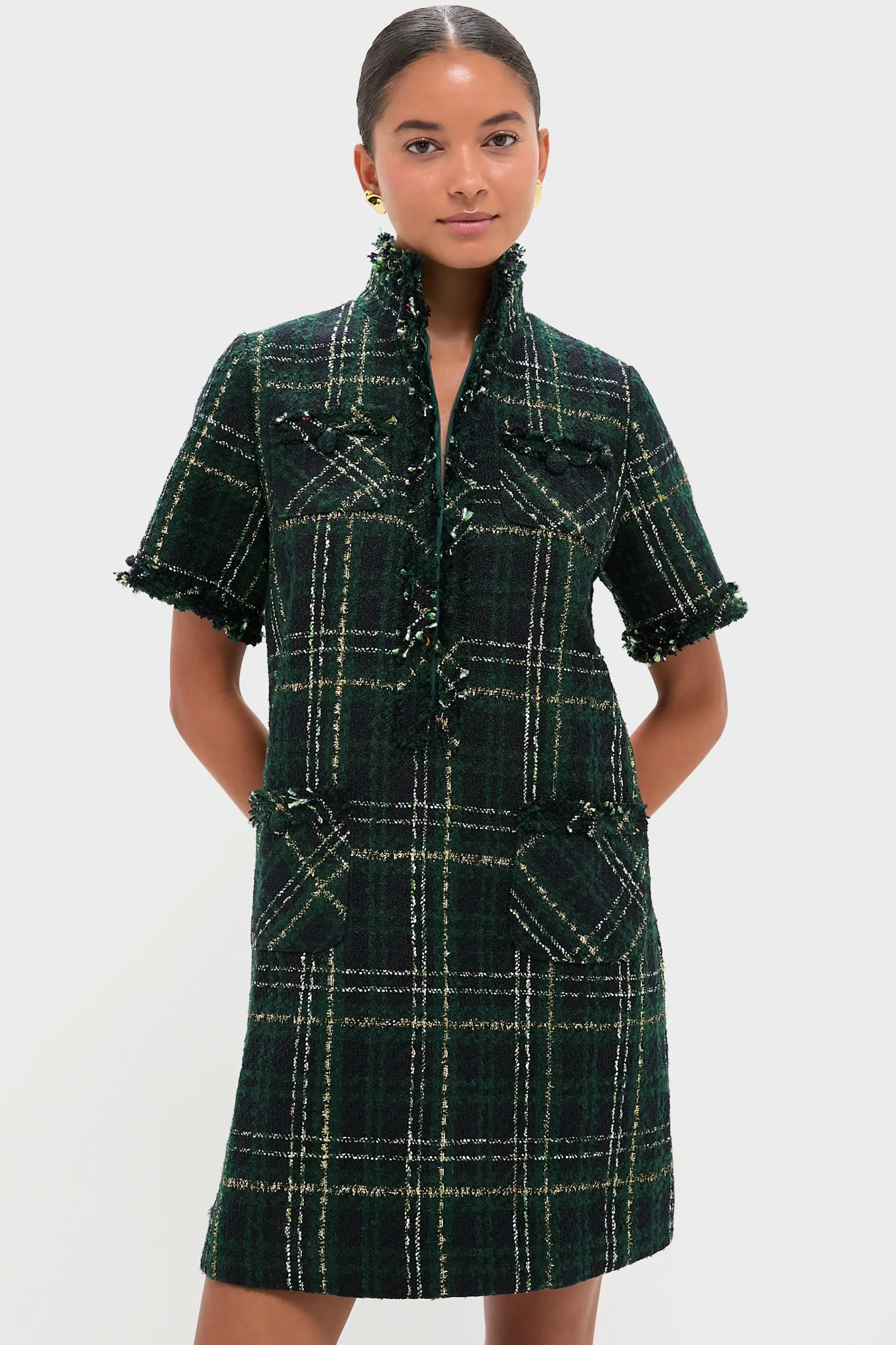 Green Tweed Ophelia Dress | Tuckernuck (US)