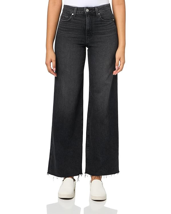 PAIGE Women's Anessa 31 Inch Inseam Jeans with Raw Hem | Amazon (US)
