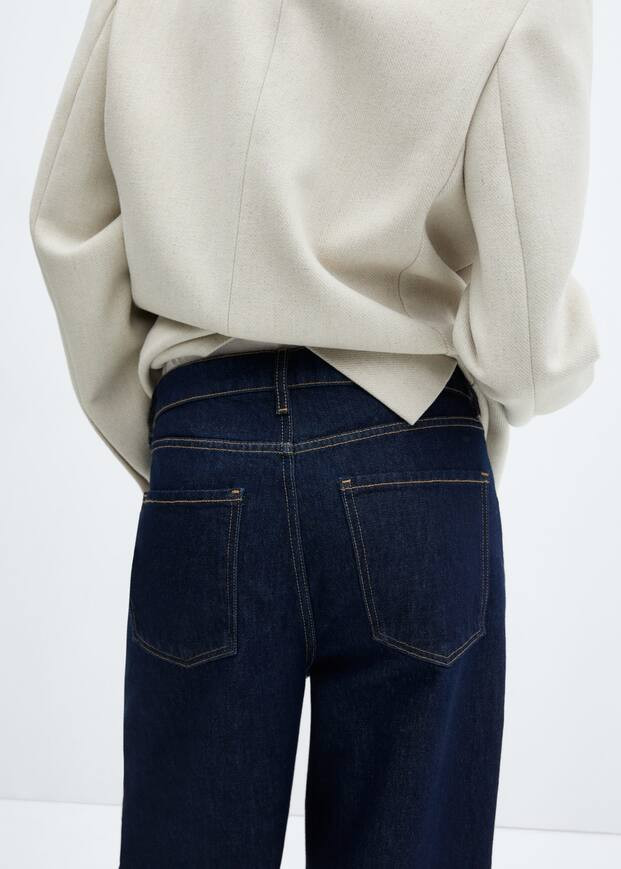 High-waist wideleg jeans | MANGO (NL)