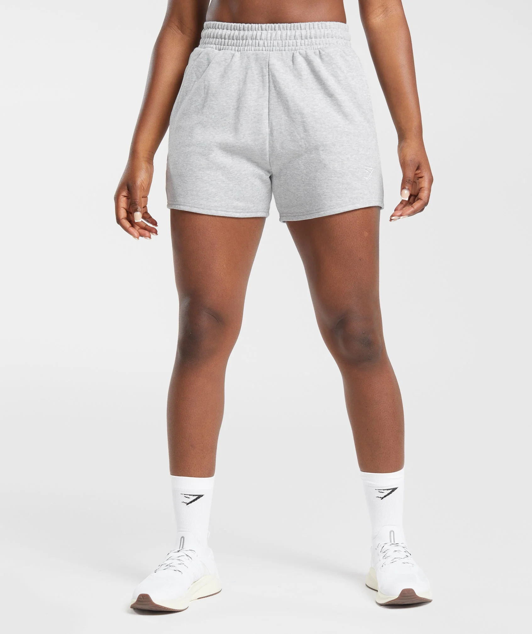 Gymshark Training Fleece Shorts - Light Grey Core Marl | Gymshark US
