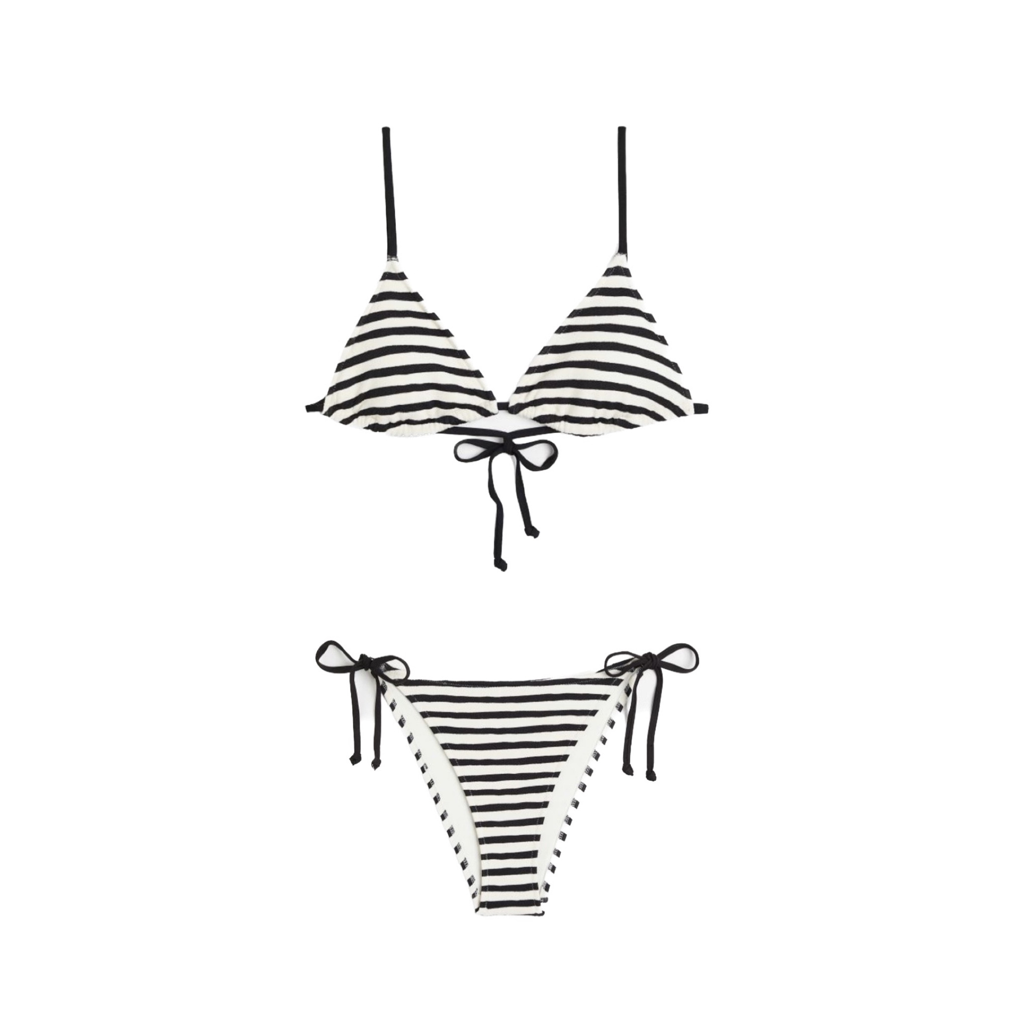 Striped bikini, stripes, Summer, bikini, 2023 fashion, summer fashion, trendy, outfit inspo, white bikini, ribbed bikini, gold details bikini, Spring, spring essentials, spring fashion, spring 2023, corsage, corset top, brown, white, top, HaM,
H&M top, H&M corset, basics, basics H&M

#LTKfit #LTKstyletip #LTKunder50