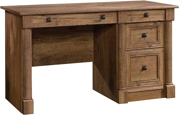Sauder Palladia Computer Desk, Vintage Oak finish | Amazon (US)