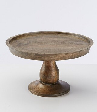 Festive Fall Mango Wood Cake Stand | Dillards