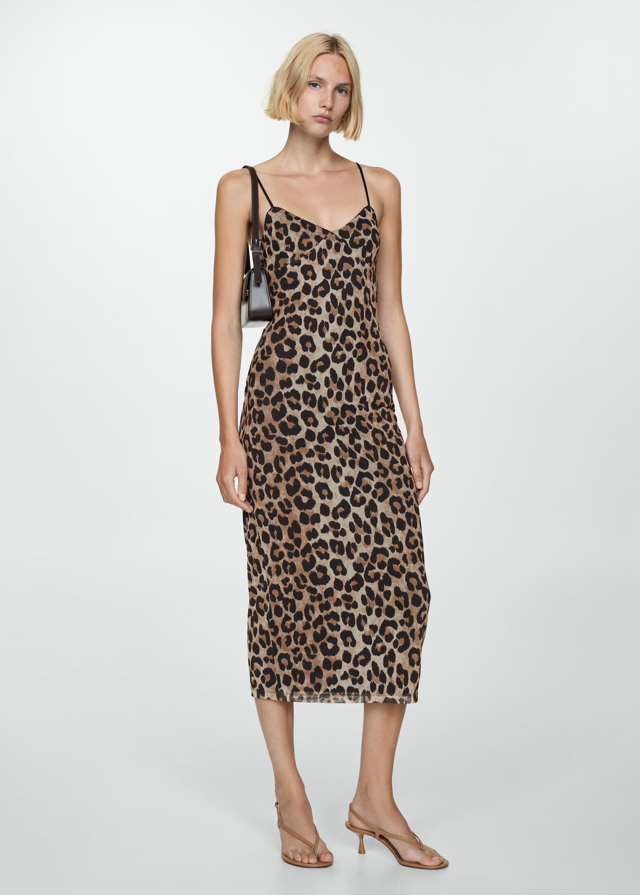 Leopard midi dress | MANGO (UK)