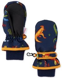 Toddler Boys Dino Print Ski Mittens | The Children's Place CA - TIDAL | The Children's Place