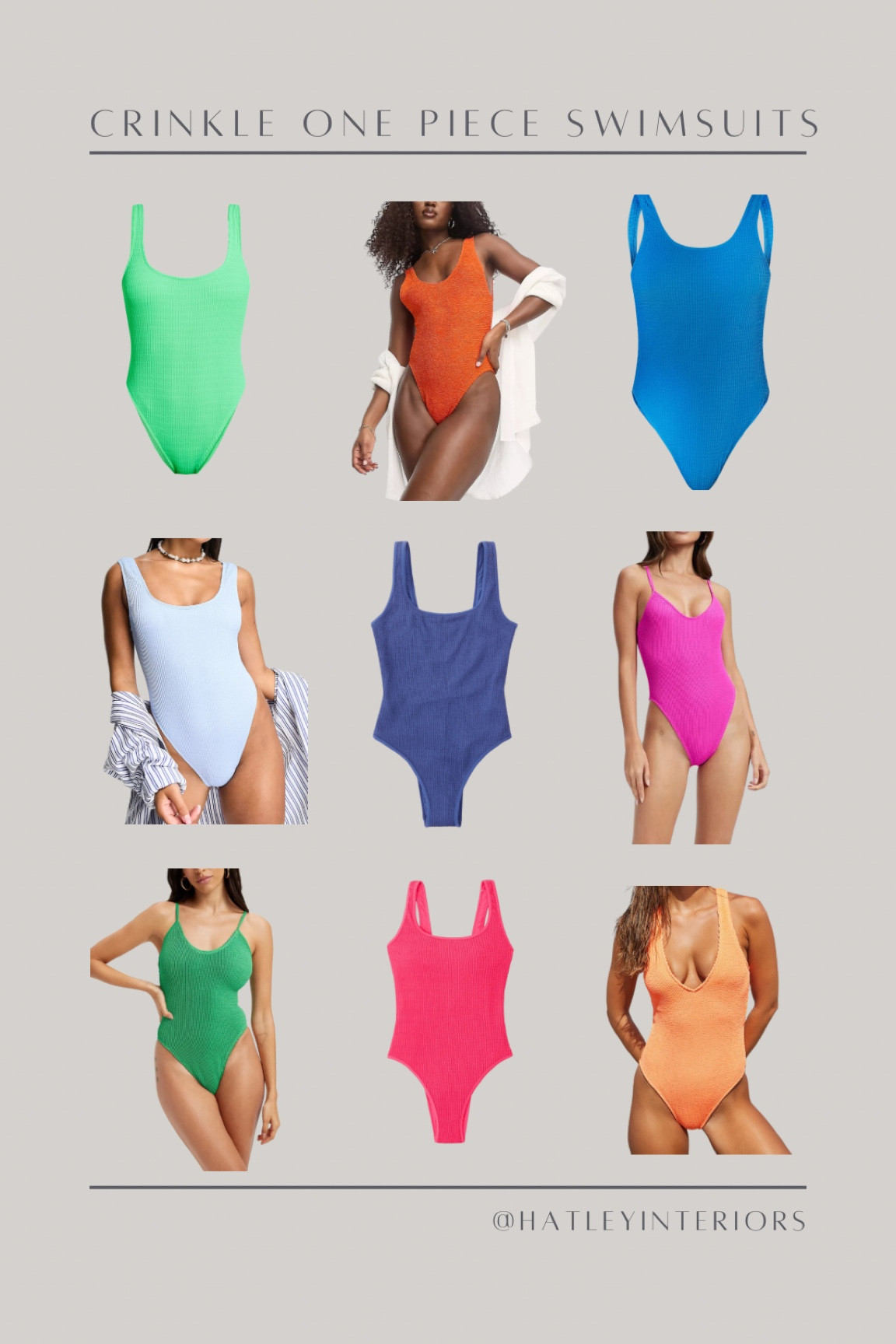 crinkle style one piece swimsuits! 



#LTKunder50 #LTKswim #LTKunder100