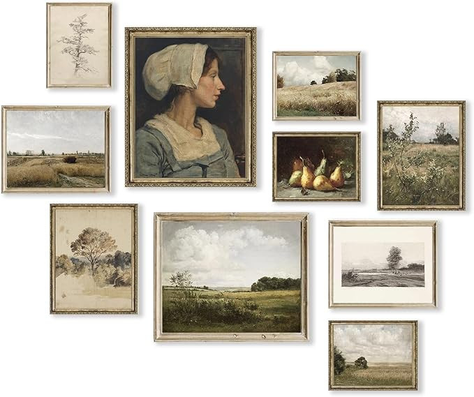 Vintage Canvas Wall Art Prints,Vintage Posters for Room Aesthetic,Farmhouse Artwork for Wall,Boho... | Amazon (US)