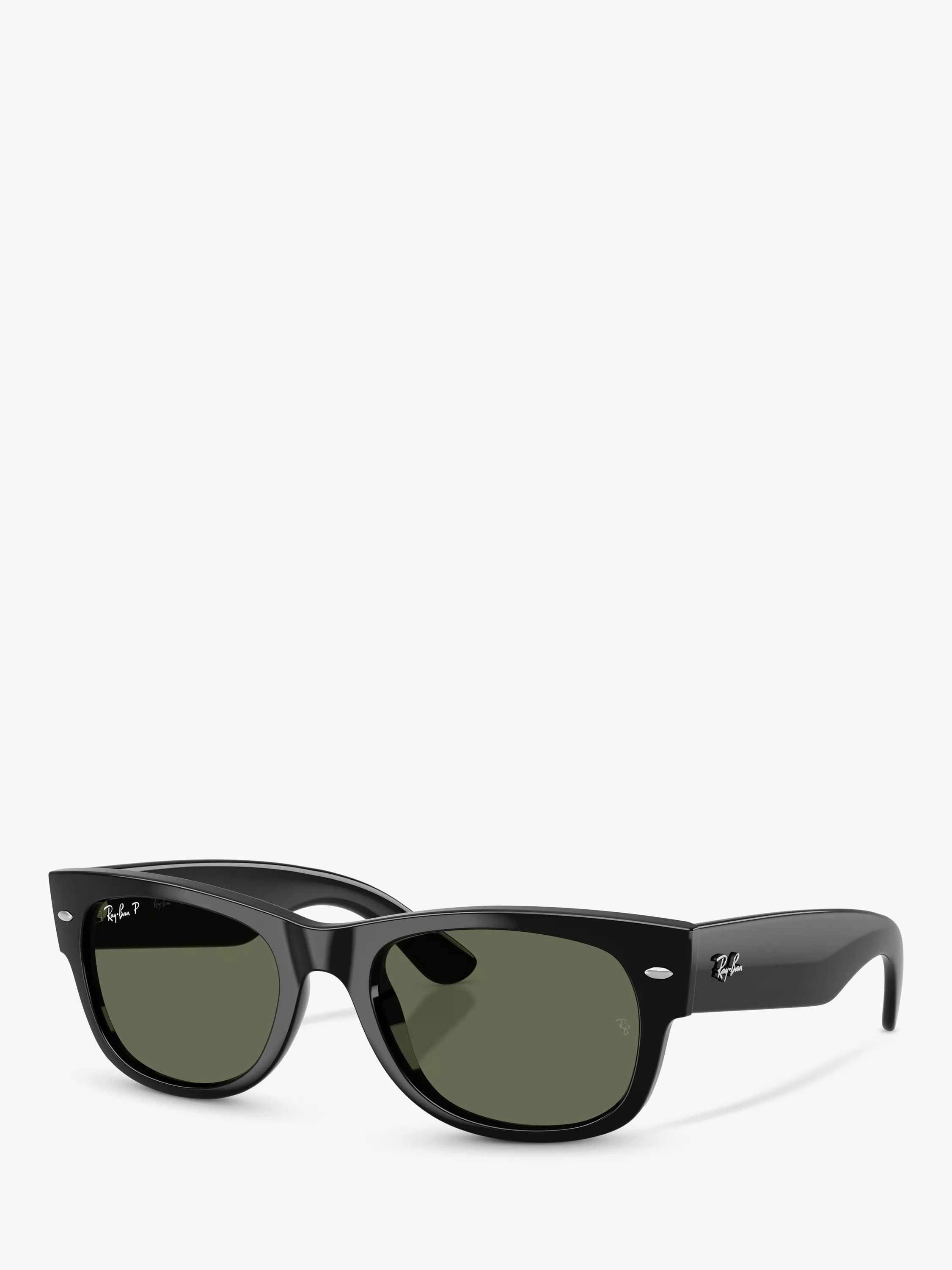 RB0832S Unisex D-Frame Sunglasses, Black | John Lewis (UK)