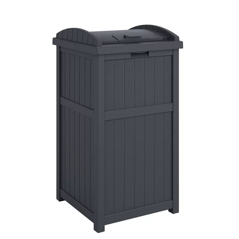 Suncast Trashcan Hideaway Outdoor 30 Gallon Garbage Waste Bin, Cyberspace - Walmart.com | Walmart (US)