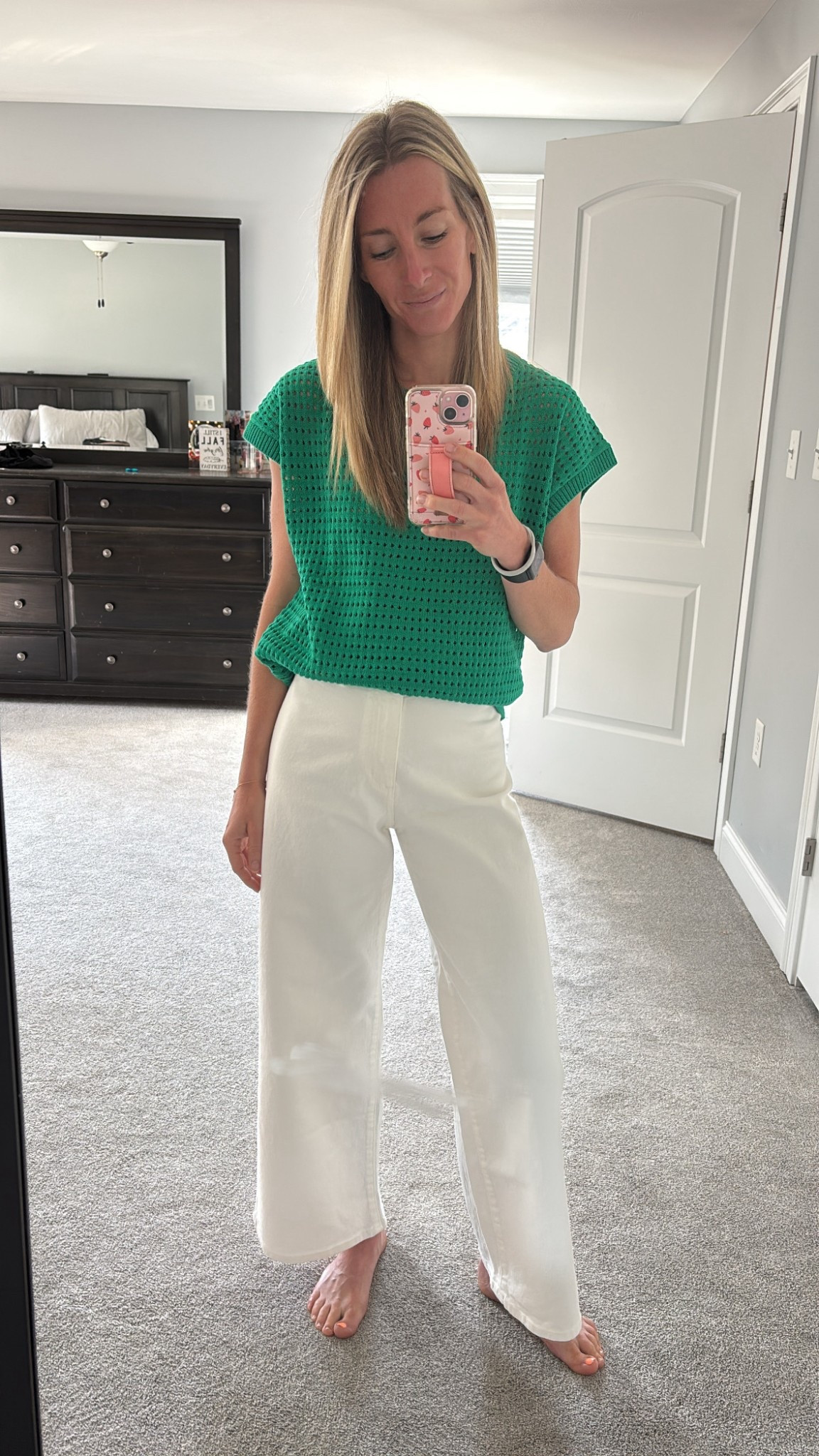 Nothing like a good pair of white jeans! Love these jeans from target paired with Amazon top! 
Amazon top runs a little big- if size down if you can! 

#LTKSeasonal #LTKFindsUnder50