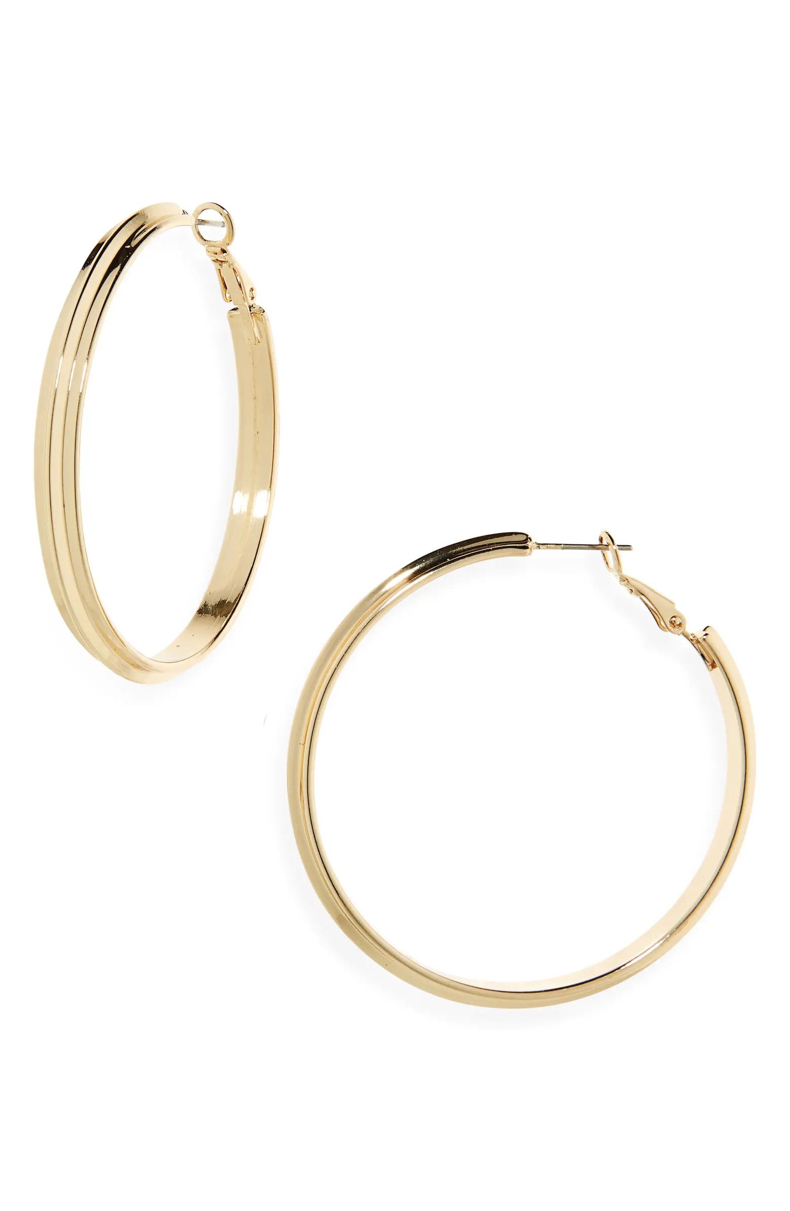Nordstrom Ridged Hoop Earrings | Nordstrom | Nordstrom