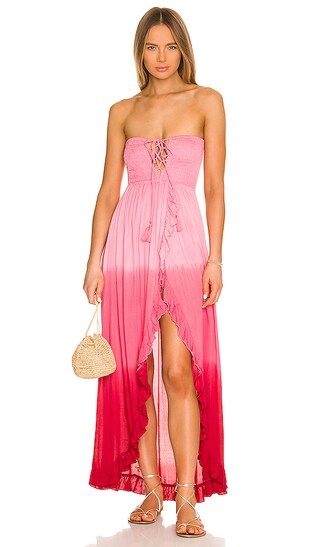 Flynn Maxi Dress in Pink Ruby Red Ombre | Revolve Clothing (Global)