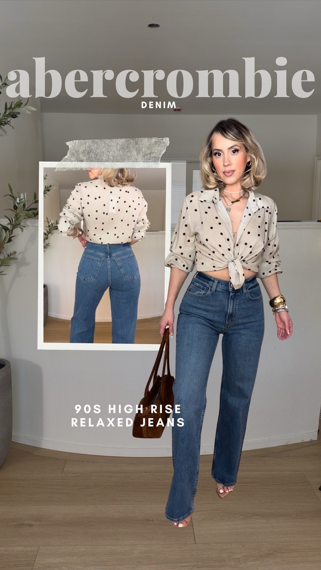 Abercrombie high rise relaxed jeans in curve love size 27R! 

➡️use code DENIMAF and get them almost 40% off today 🙌🏼

Color: medium

#LTKValentine #LTKootd #LTKSaleAlert