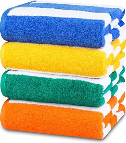 Utopia Towels Cabana Stripe Beach Towel (30 x 60 Inches) - 100% Ring Spun Cotton Large Pool Towel... | Amazon (US)