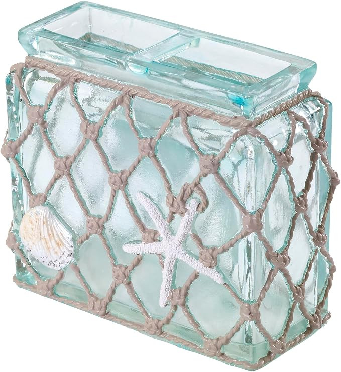 Avanti Linens - Toothbrush Holder, Coastal Home Decor, Seaglass | Amazon (US)