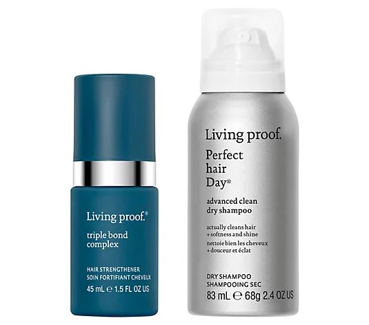 Living Proof Triple Bond Complex + PhD Dry Shampoo Set - QVC.com | QVC