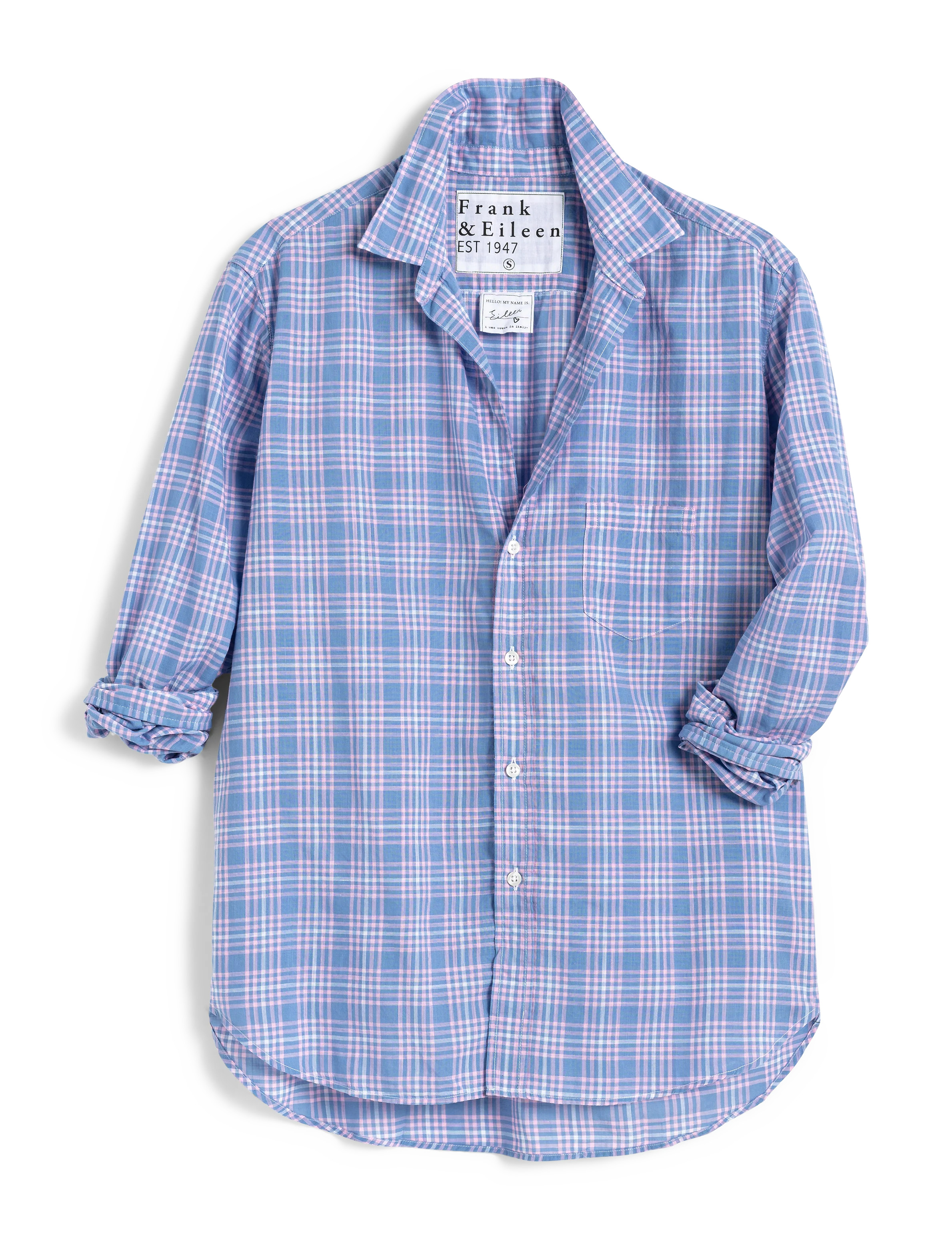 EILEEN Pink Plaid, Casual Cotton | Frank & Eileen
