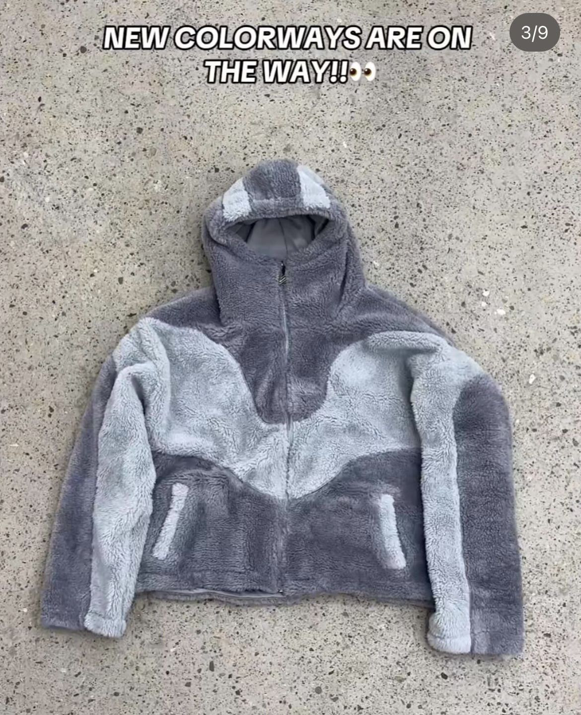 Streetwear × Trendtvision Trendtvision Grey Fleece Jacket | Grailed | Grailed