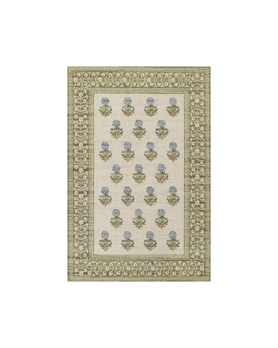 Bibury Rug in Green & Blue | Brooke & Lou | Brooke and Lou