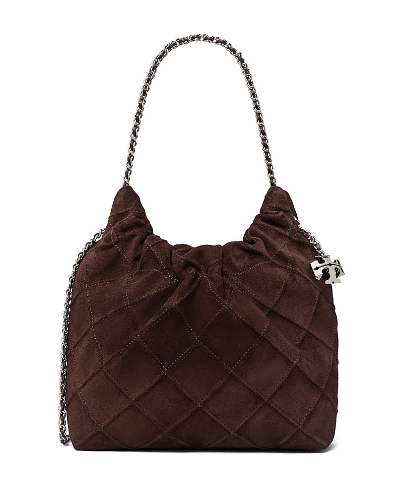 Tory Burch Fleming Mini Suede Hobo Bag | Bloomingdale's (US)