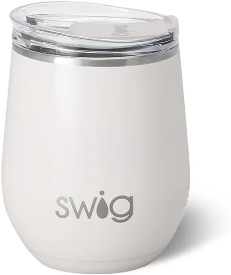 Swig Life 12oz Wine Tumbler with Lid, Stainless Steel, Dishwasher Safe, Portable, Triple Insulate... | Amazon (US)