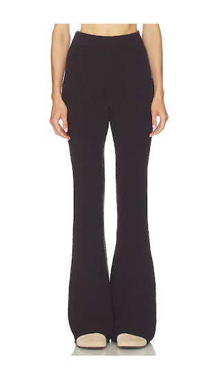 Nika Rib Pant in Chocolate Brown | Revolve Clothing (Global)