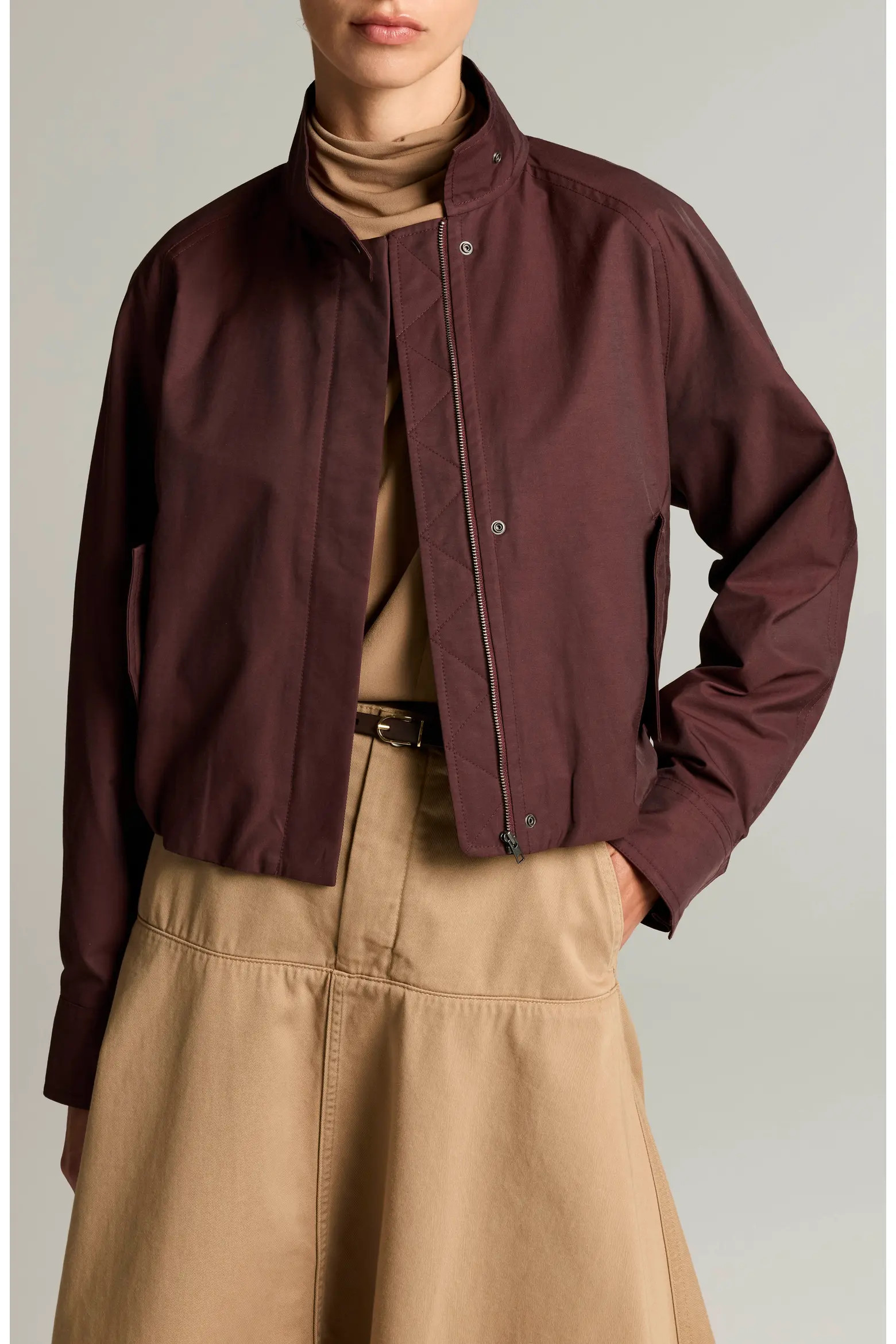 Vince Funnel Neck Jacket (Women) | Nordstrom | Nordstrom