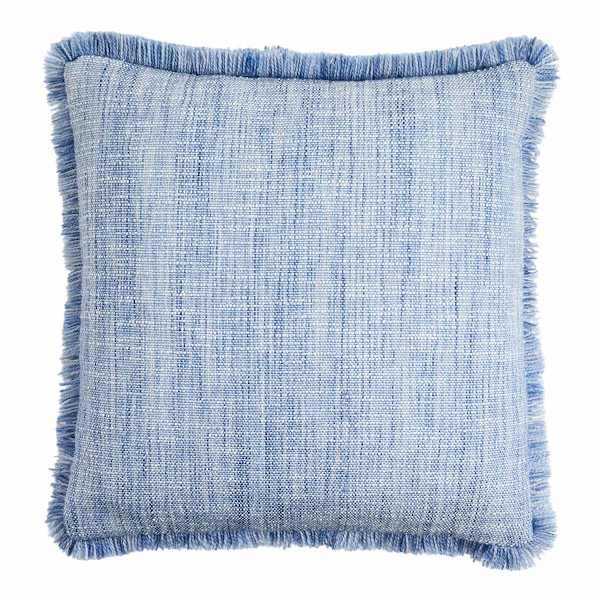 Shop all  Honeybloom




Light Blue Solid Woven with Fringe Outdoor Throw Pillow, 18"








	
... | At Home