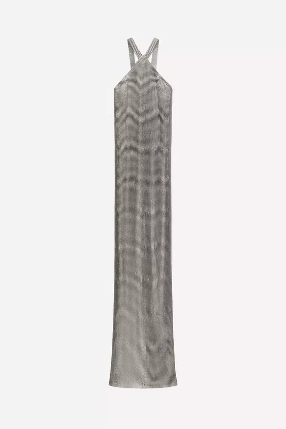 LUDOVIC DE SAINT SERNIN x ZARA MESH HALTER DRESS | Zara US