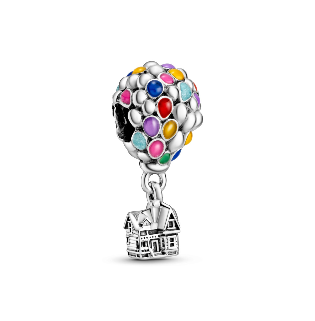 Pandora Disney Sterling Silver Pixar Up House Balloons Charm - Multicolor | Macy's